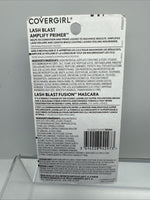 (2) COVERGIRL Lash Blast Fusion Mascara #860 Very Black & Amplify Primer 4 Total