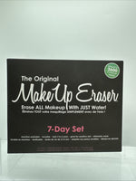The Original Makeup Eraser 7 Day Set & Bonus Laundry Bag Towel 5in x 4in Black