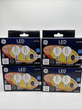 (4) GE 40w/4.5W Candelabra Base G16 Clear Dimmable LED Bulb Soft White 2-Pack Ea