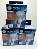 (3) GE 45W/7w 45678 Reveal LED Indoor FloodLight, 310 Lumens Dimmable LED R20
