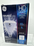 GE 700 Lumens 65w/9w 30689 HD+ Reveal BR30 LED Floodlight Bulb COMBINESHIP