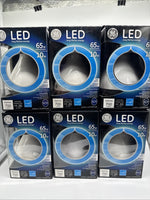 (6) GE 65w/10w BR30 Dimmable LED Indoor Floodlight Bulb 700 Lumens Soft White
