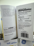 GE 2pk Soft White 3Way Light Bulb 50/200/250 A21 580/3335/3915 Lumen