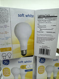 GE 2pk Soft White 3Way Light Bulb 50/200/250 A21 580/3335/3915 Lumen