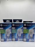 (3) GE 75w/14w Lighting 45657 Reveal LED A21 Light Bulb 750 Lumen