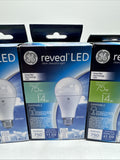 (3) GE 75w/14w Lighting 45657 Reveal LED A21 Light Bulb 750 Lumen