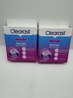 (2) Clearasil Overnight AcneSpot Spot Dot Blemish Patches Advanced Healing 18Ct