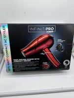 RED Conair 1875w Infiniti Pro Compact Styling Hair Dryer w/Diffuser Handle Folds