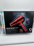RED Conair 1875w Infiniti Pro Compact Styling Hair Dryer w/Diffuser Handle Folds