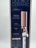 Conair Double Ceramic 3 Barrel Curling Iron Hair Waver Beach Wave Rose Gold