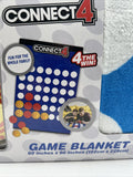 CONNECT 4 GAME BLANKET 60"X 90" Huge Mat Life Size Party Hasbro Plush Throw