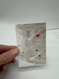 ACEO Pearl Splatter 1/9 Abstract Expressionism Art Card Collection