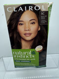 Clairol 5C Brass Free Medium Brown Natural Instincts Bold Perm Hair Color Dye