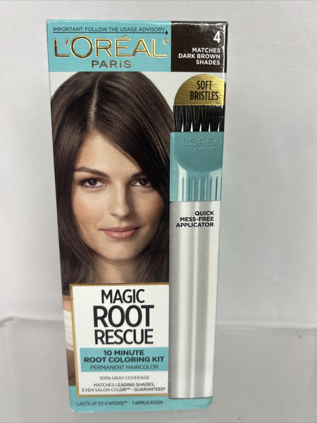 L'Oreal 4 Dark Brown Shades Root Rescue Hair Color Cover Gray COMBINESHIP