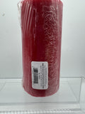 (4) Candle lite Apple Cinnamon Pillar Candle 2.75" X 6"  Red Holiday Fall Scent