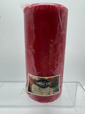 REDUCED Candle lite Apple Cinnamon Pillar Candle 2.75" X 6"  Red Holiday Fall