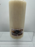 (4) Vanilla Swirl Candle lite Pillar Candle 2.75"x6"  Vintage Holiday Fall Scent