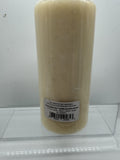 (4) Vanilla Swirl Candle lite Pillar Candle 2.75"x6"  Vintage Holiday Fall Scent