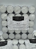 (3) Candle-lite unscented  Tea Light Candle 50 Pack Each Holiday Fall Bulk 150