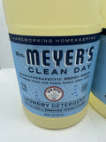 (2) Mrs.Meyer's Clean Day Rain Water Scent Laundry Detergent Liquid 64oz 74Loads