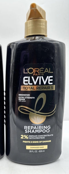 L'Oreal Elvive Total Repair 5 Shampoo Damage Hair Pump 28Oz Hard To Find Formula