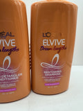 (4) L'Oreal Elvive Dream Lengths Super Detangling Shampoo & Conditioner 28ozPump