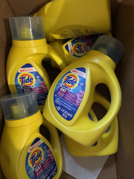 (6) Tide Simply Oxi + Febreze Liquid Laundry Detergent Sunny Breeze Scent 31oz