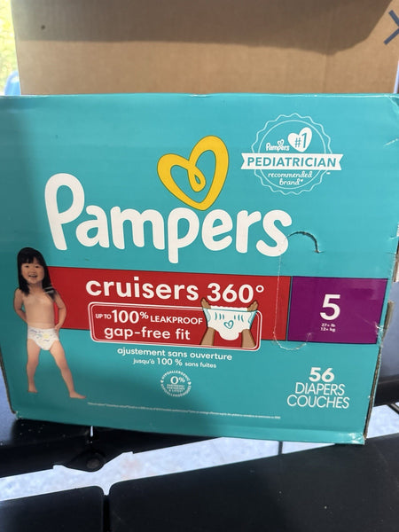 Pampers Cruisers 360 Diapers Size 5 Babyproof Pull On Leakproof Protection