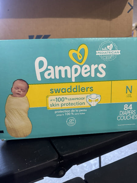 Pampers Swaddlers Soft Baby Diapers- Newborn Size 0 - 84ct