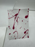ACEO Satin Splatter 5/9 Abstract The Birds Drip Mini Art Card Painting ATC