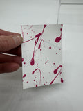 ACEO Satin Splatter 5/9 Abstract The Birds Drip Mini Art Card Painting ATC