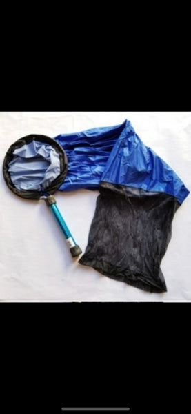 Koi Sock Net w/ Aluminum Handle Diameter BLUE COLOR 12"D x 39"L nylon Hold Water