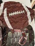 (6) Football Shape 21"  Foil Balloon Game Day Party Pack COMBINESHIP