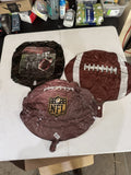 (6) Football Shape 21"  Foil Balloon Game Day Party Pack COMBINESHIP