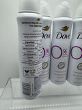 (4) Dove 0% Aluminum Deodorant Dry Spray Coconut & Pink Jasmine 4oz