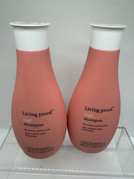 (2) Living Proof Curl Shampoo 12 Oz  Waves Coils Conditioning￼COMBINESHIP