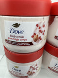 (4) Dove Pomegranate Seeds & Shea Butter Body Scrub 15Oz Exfoliate Nourish