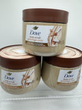 (3) Dove Coconut & Brown Sugar  Body Scrub 15Oz Exfoliate Nourish Jar Shower