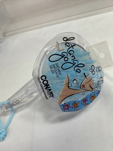 Conair Shower Brush Detangle And Go Massage Wet Brush Hair