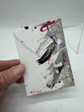 Black Widow ACEO 6/9 Midnight Spills Collection Mini Art Card Painting Acrylic
