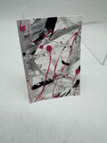 Hearts Shadow ACEO 5/9 Midnight Spills Collection Mini Art Card Painting Acrylic