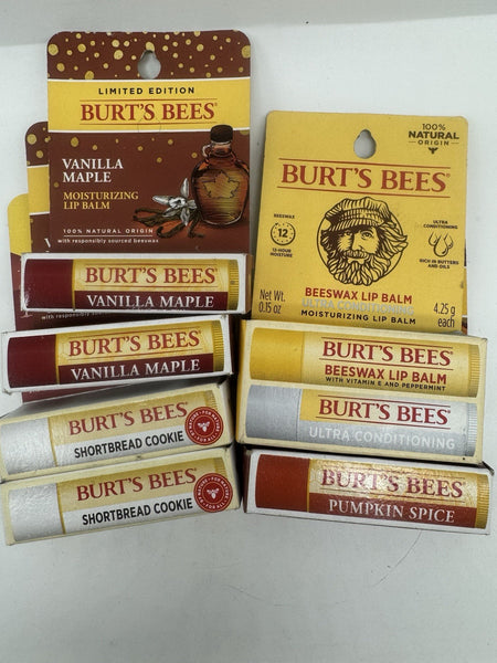 (7)Burt's Bees Vanilla Maple Ultra Conditioning Pumpkin Shortbread Fall Lip Balm