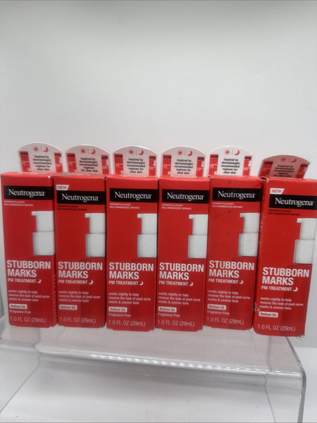(6) Neutrogena Stubborn Marks PM Treatment with Retinol SA, 1oz COMBINESHIP