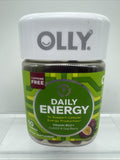 OLLY Daily Energy Gummies 60 Count  B12 CoQ10 Goji Berry Caffeine Free 12/25