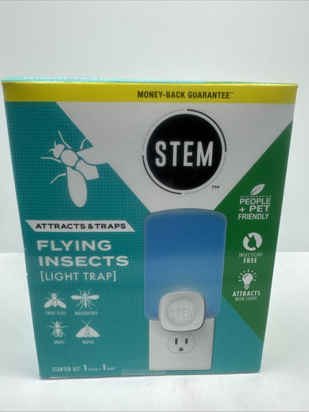 STEM Flying Insect Trap Light Attract Mosquito Flies Gnat 1 Device 1 Refill