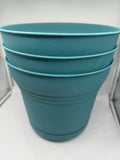 (3pk) Bloem Saturn Planter 12" Bermuda Teal Durable Plastic 3 Gallon COMBINESHIP