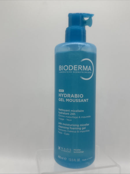 Bioderma HydroBio Gel Moussant Cleansing Foaming Gel Micellar 13.5oz Pump