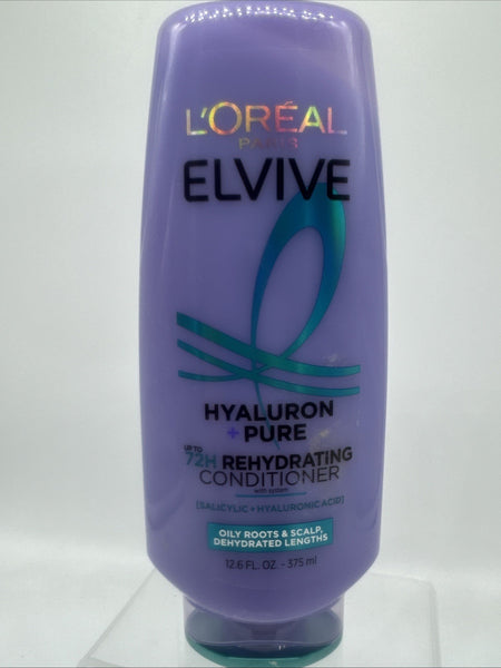 L'Oreal Paris Elvive Hyaluron Plump Hydrating Conditioner Hair 12.6 Fl Oz