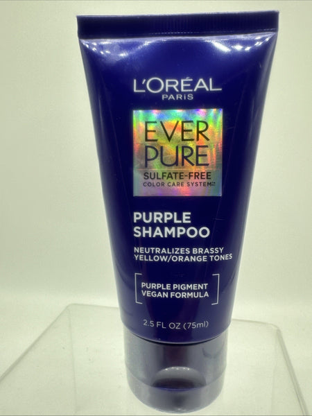 L'oreal Ever Pure Purple Hair Shampoo Neutralize Brassy Blonde 2.5oz Travel
