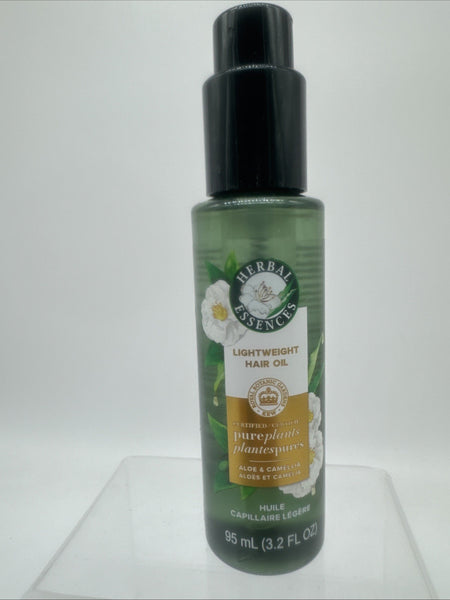 Herbal Essences Hair Oil Aloe Camellia Flower certified Pure Plants 3.2 fl oz